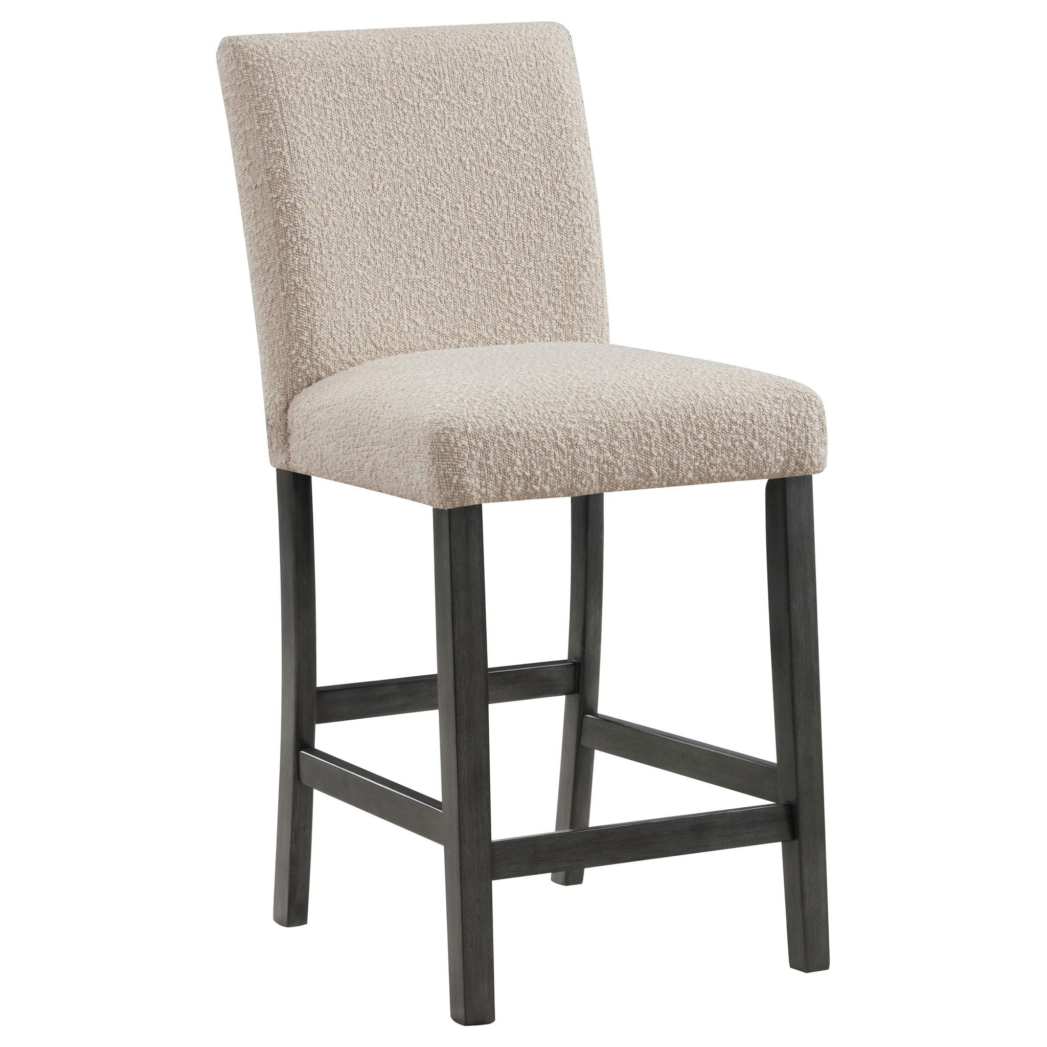 Alba Boucle Upholstered Counter Chair Beige (Set of 2) - Atlantic Fine Furniture Melbourne FL