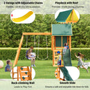 Children's Playset 3 In 1 With Slide, Swings, And Climber