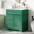 Freestanding Bathroom Vanity With Sink, Soft Closing Door, Tip Out Drawer