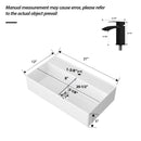 Wall Mounted Rectangular Bathroom Sink With Towel Bar