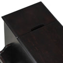 Vintage Flip Top Side Table With USB Ports