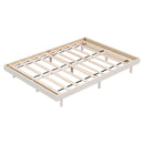 Modern Design Full Floating Platform Bed Frame for White Washed Color