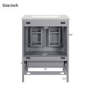 Bathroom Vanity With Integrated Undermount Ceramic Sink, 2 Doors And 1 Drawer, Soft Close Hinges