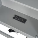 Twin Long Floor Bed With Storage Cabinets And USB Ports - Gray