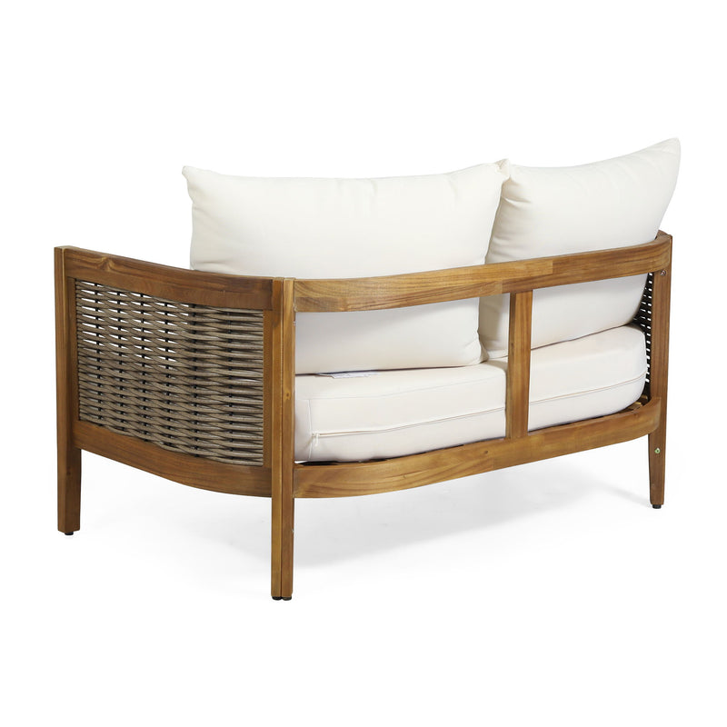 Outdoor Seating Group With Cushions And Coffee Table
