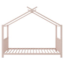 Metal House Platform Bed With Modern Design And Durable Frame