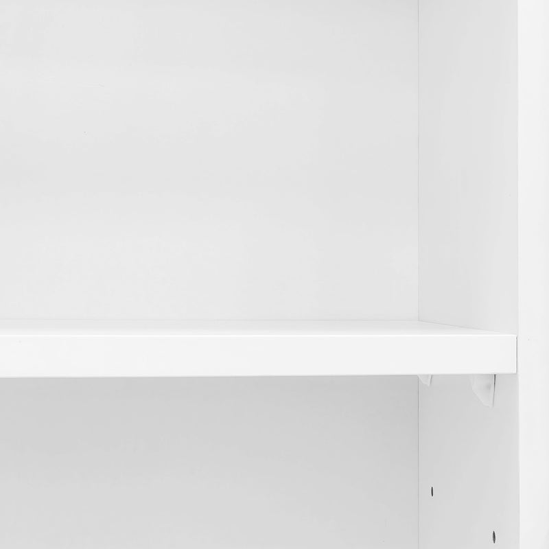Entryway Bench With Integrated Shoe Cabinet, 3 In 1 Design And Mirrored Cabinet Door, Hall Tree With 4 Sturdy Hooks And Foldable Seat For Entrance, Living Room - White