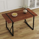 Industrial Rectangular Dining Table For 4 - 6 People