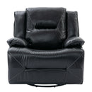 Home Theater Recliner Set Manual Recliner Chair With A LED Light Strip Two Built-In Cup Holders For Living Room