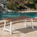 Outdoor Sandblast Finish Acacia Wood Dining Table