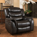Classic Design Recliner, Upholstery Recliner, Glider Recliner - Black Berry