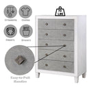 Katia - Chest - Rustic Gray & White Finish - Atlantic Fine Furniture Inc