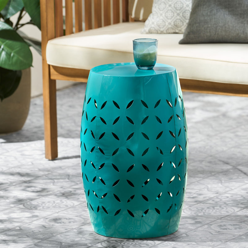 Lilac - Lace Cut Side Table, Compact Design