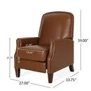 Recliner Chair With Rivets