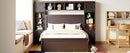 Bed With All In One Cabinet, Shelf And Sockets, Trundle
