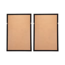 Leaf Shadow Box Wall Decor (Set of 2) - White / Gray