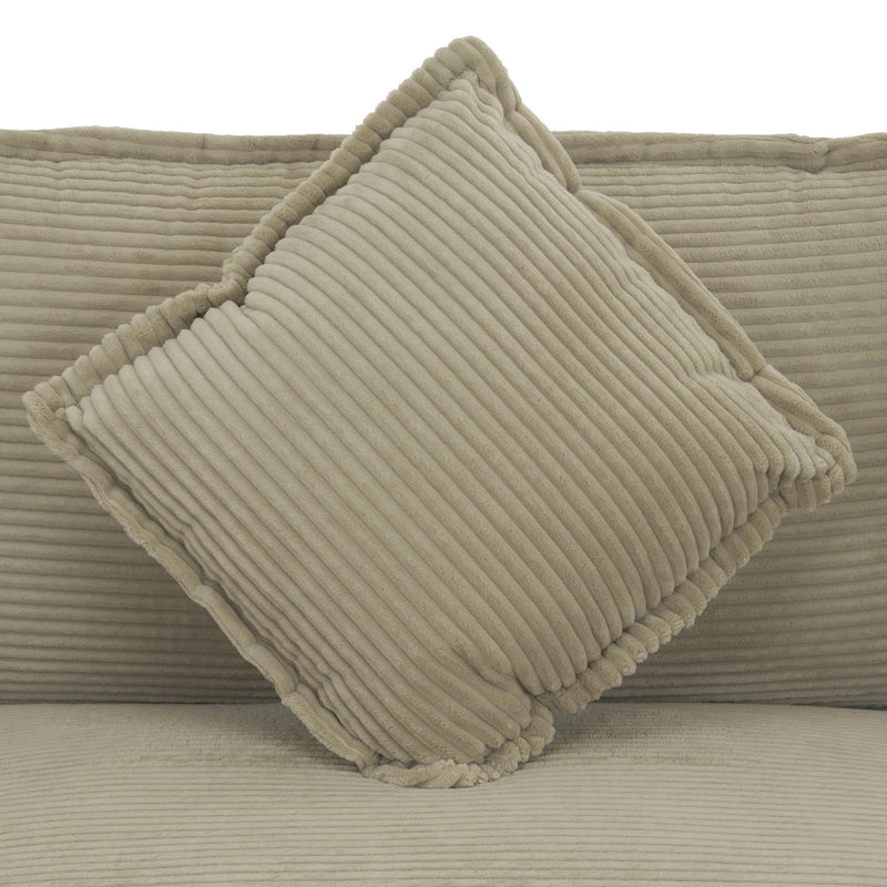 Modern Modular Sofa With Side Storage Pockets For Living Room