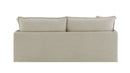 Upendo - Pattern Linen Sofa With 2 Toss Pillows - Beige