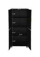4 Door Cabinet, with 4 Adjustable Inner Shelves, Storage Cabinet