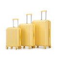 20" / 24" / 28" 3 Pieces / Set Spinner Wheel Luggage, Carry On Suitcase, With Cup Holder & USB Port & Phone Holder