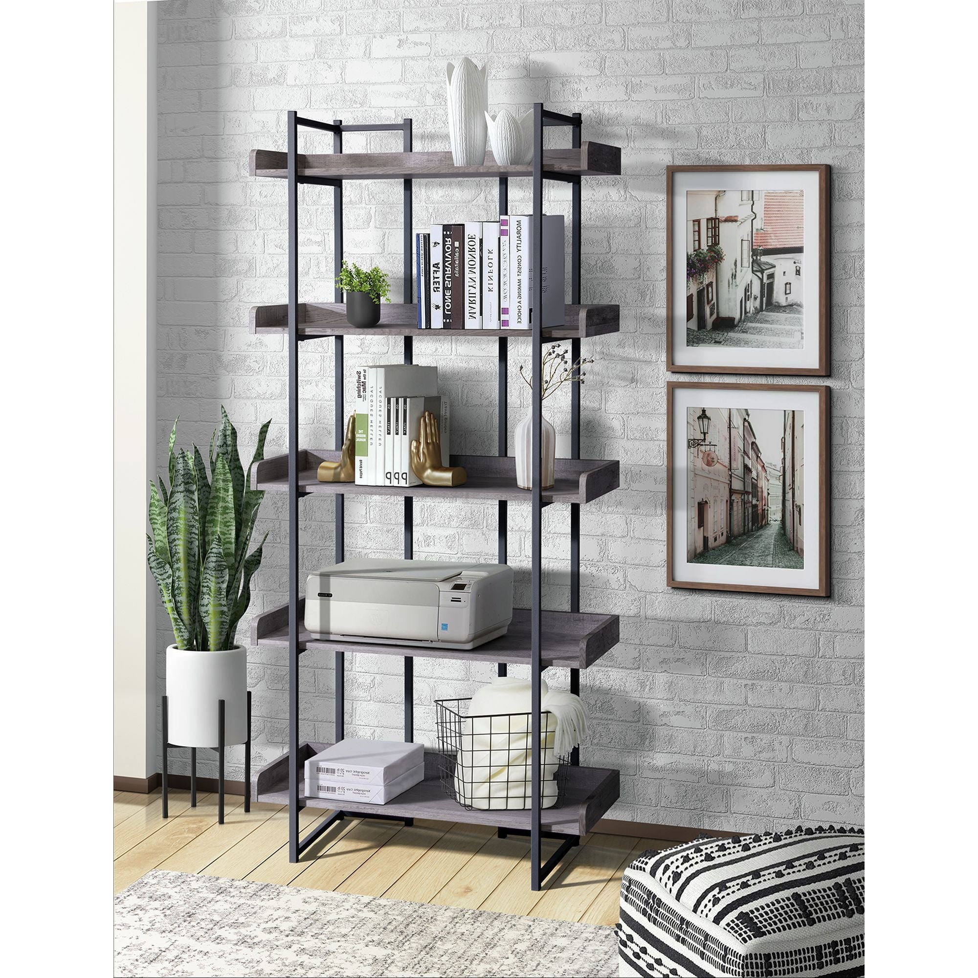 Preston - Bookshelf - Gray - Atlantic Fine Furniture Melbourne FL