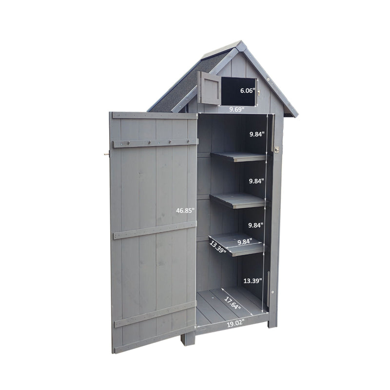 Outdoor Storage, Perfect To Store Patio Furniture, For Backyard Garden Patio Lawn - Natural