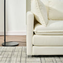 Modular Ottoman Style Deep Seat Sofa With Cushions