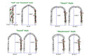 Metal Garden Arch Assemble Freely With 8 Styles Garden Arbor Trellis Climbing Plants Support Rose Arch
