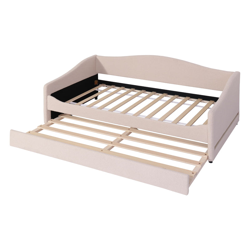 Design Upholstered Daybed With Light And Trundle