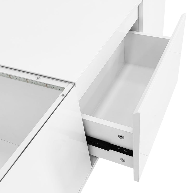 LED Coffee Table, Modern Center Table
