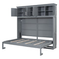 Murphy Modern Bed With Top Cabinets For Space Saving And Comfort