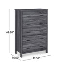 Titeca - Contemporary 5 Drawer Dresser