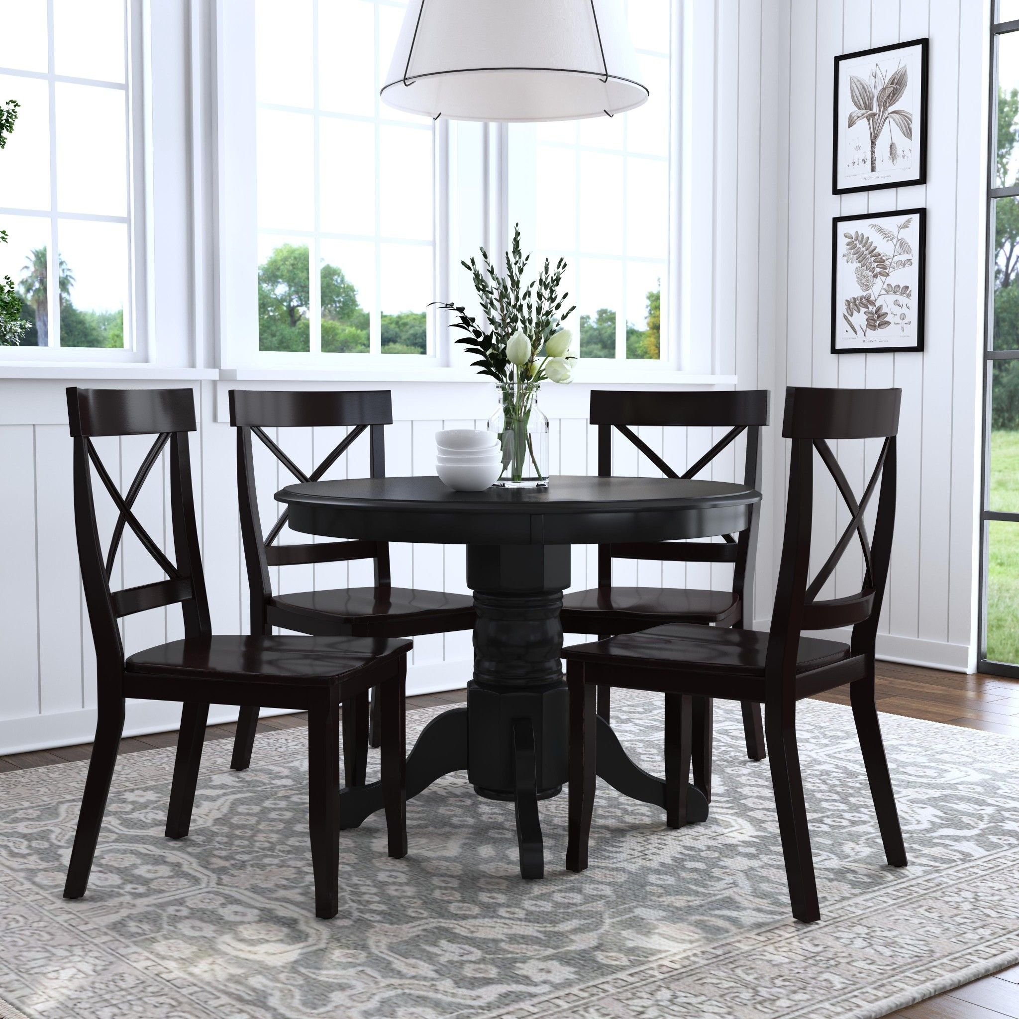 Blair - 5 Piece Dining Set - Black