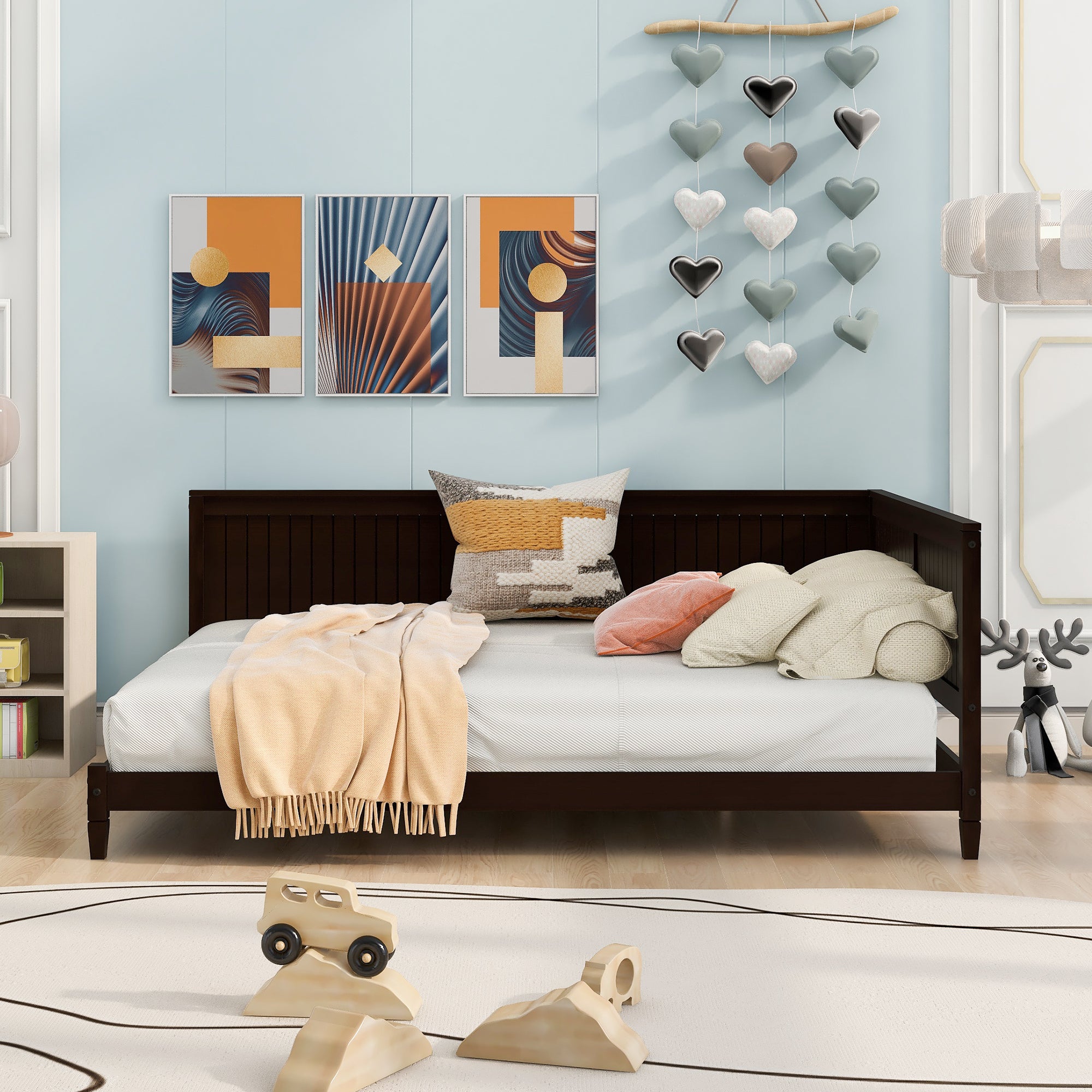 Full Size Wood Daybed/Sofa Bed, Espresso - Atlantic Fine Furniture Melbourne FL