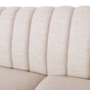 Contemporary 3 Seater Sofa With Plush Accents