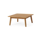 Crowne - Modern Coffee Table With Slat Design - Teak