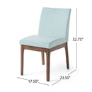 Contemporary Dining Chair SetWith Upholstered Fabric