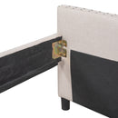 Upholstered Daybed With Two Drawers, Wood Slat Support