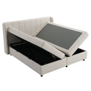 Adonia - Queen Bed With Storage - Beige