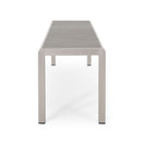 Outdoor Modern Aluminum Dining Bench, Durable And Elegant Design