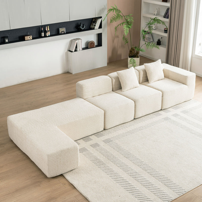 Sectional Sofa Full-Compressed Sofa Couch Free-Combined Sofa For Living Room