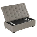 Convertible Folding Sofa Bed Ottoman With Memory Mattress And Tufted Design