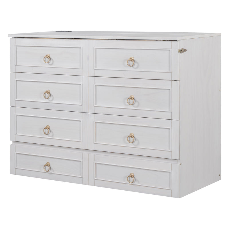 Murphy Bed With Large Drawers And Stylish Design