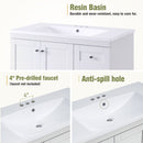 Shaker Free Standing Bathroom Vanity Cabinet With Sink, Soft Close Drawers, Soft Close Doors