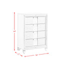 Lindy - Floor Mirror - Glossy White