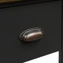 Essex - Writing Desk - Black, Whiskey