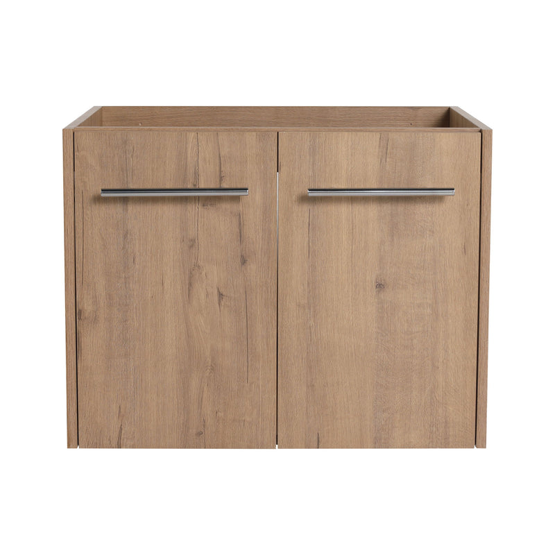 Modern Floating Bathroom Vanity With Resin Sink, Soft Close Doors