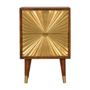 Manila - Nightstand - Brown / Gold