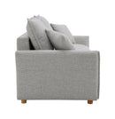 Oren - Chenille Sleeper Sectional Sofa With Storage 2 Toss Pillows - Gray