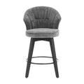 Wing Back Swivel Bar Stools (Set of 2)